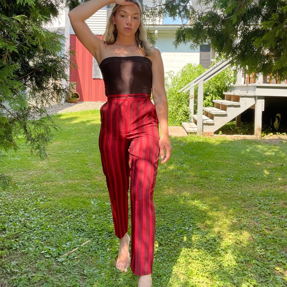 Vintage Striped Trousers